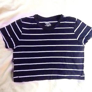 Women's Navy Striped Tee